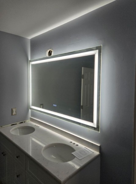 Lighted Mirror Installation in Cicero, NY (1)